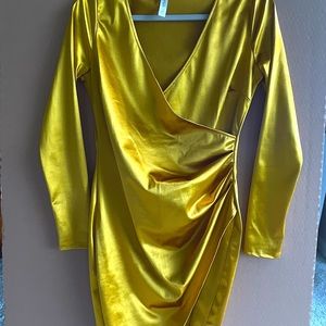 Miss Me Gold Mini Dress. | Date night |Night out.